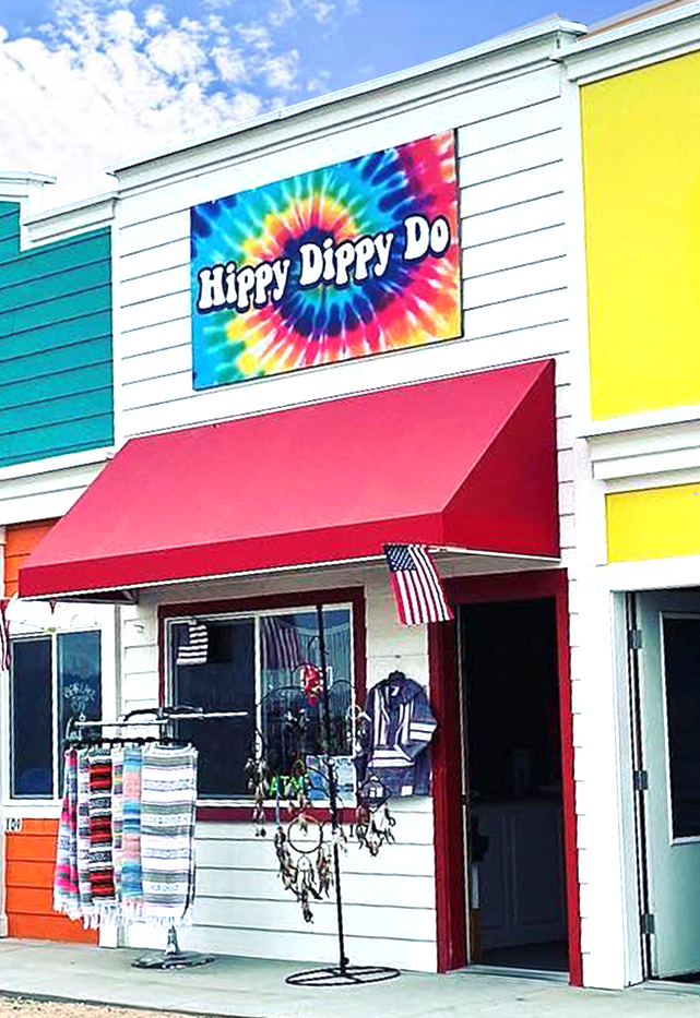 hippy dippy do store front at the north beach in bear lake